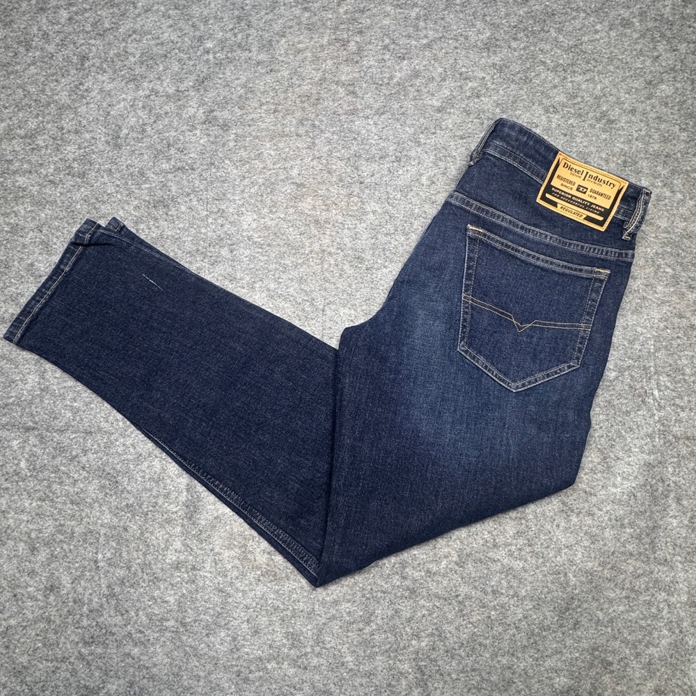Diesel Thommer-R Slim Tapered Jeans Mens 34x32 Dark Wash Blue Denim A13342RE065
